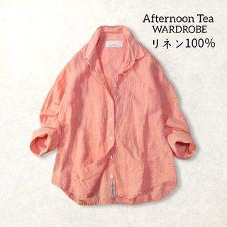 AfternoonTea - 麻100％ リネン100％ ✿ アフタヌーンティー 長袖 シャツ ワードローブ