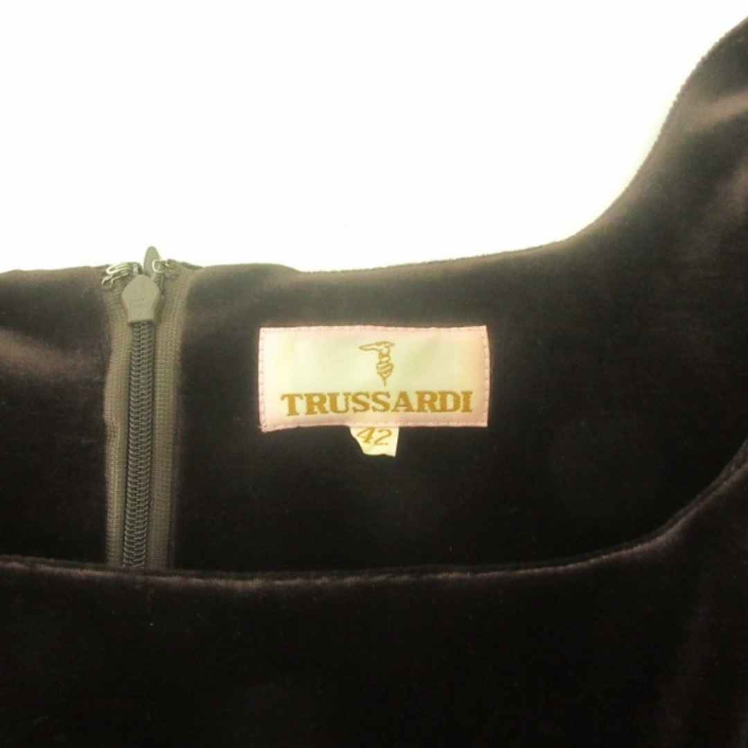 Trussardi(トラサルディ)のトラサルディ TRUSSARDI ワンピース  茶色  42  ■GY06 レディースのワンピース(ひざ丈ワンピース)の商品写真