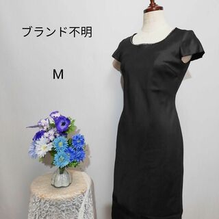 ブランド不明　極上美品　ドレス　ワンピース　パーティー　黒色　Мサイズ(ナイトドレス)