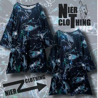 ニーアクロージング(NieR Clothing)のNieR ニーア スーパーオーバーサイズTシャツ ブルーシャーク(Tシャツ/カットソー(半袖/袖なし))