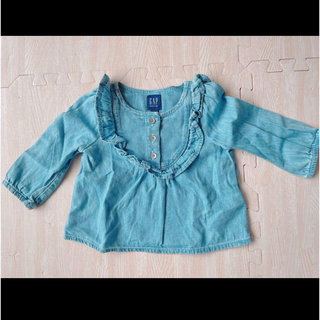 GAP Kids - ［美品］baby Gap  デニム　ブラウス　3-6month