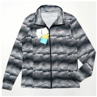 フィラ(FILA)の【新品】フィラ 吸水速乾 UVプロテクト 快適 トレーニング ジャケット 黒 M(ジャージ)