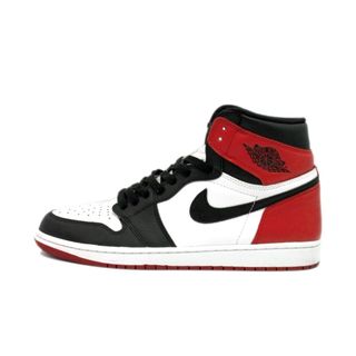 ナイキ(NIKE)のナイキ NIKE ■ 【 AIR JORDAN 1 RETRO HIGH OG Black Toe 2016 555088 125 】 エア ジョーダン 1 ハイ ブラック トゥ つま黒 2016年 スニーカー n5607(スニーカー)