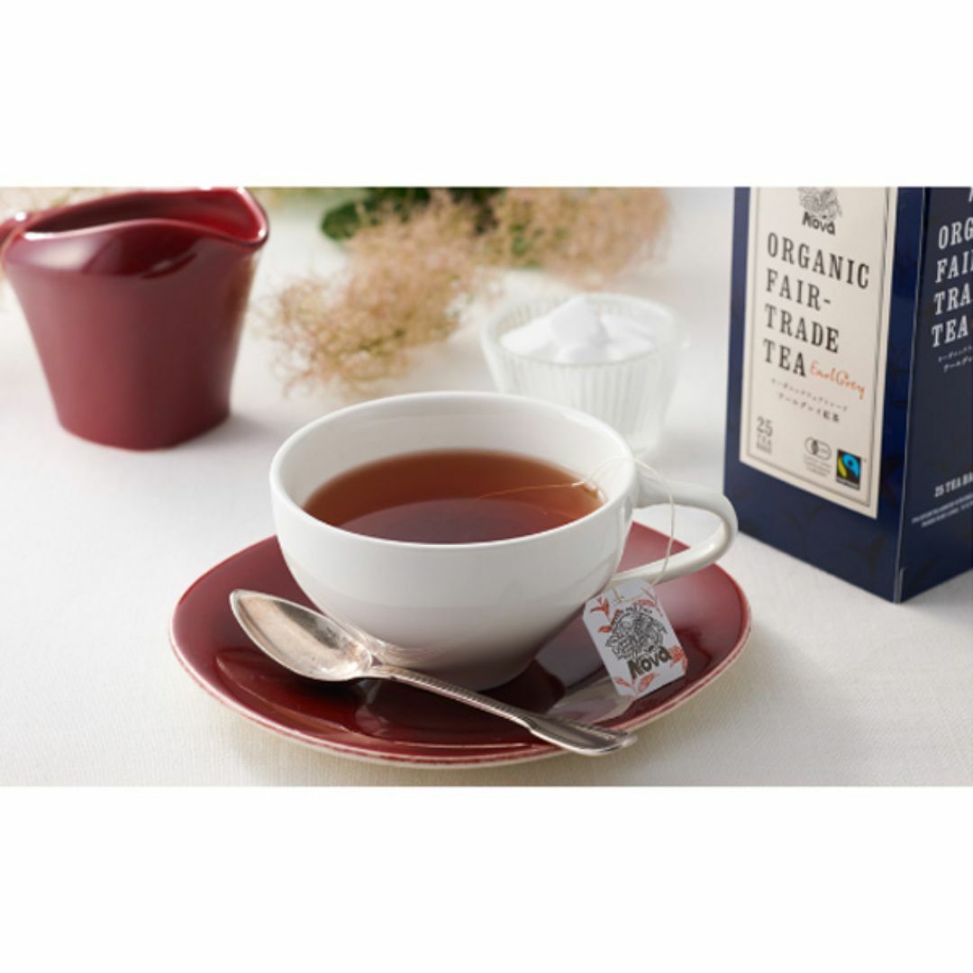 有機フェアトレード アールグレイ紅茶（ティーバッグ）(2gＸ25TB)★特製★ 食品/飲料/酒の飲料(茶)の商品写真