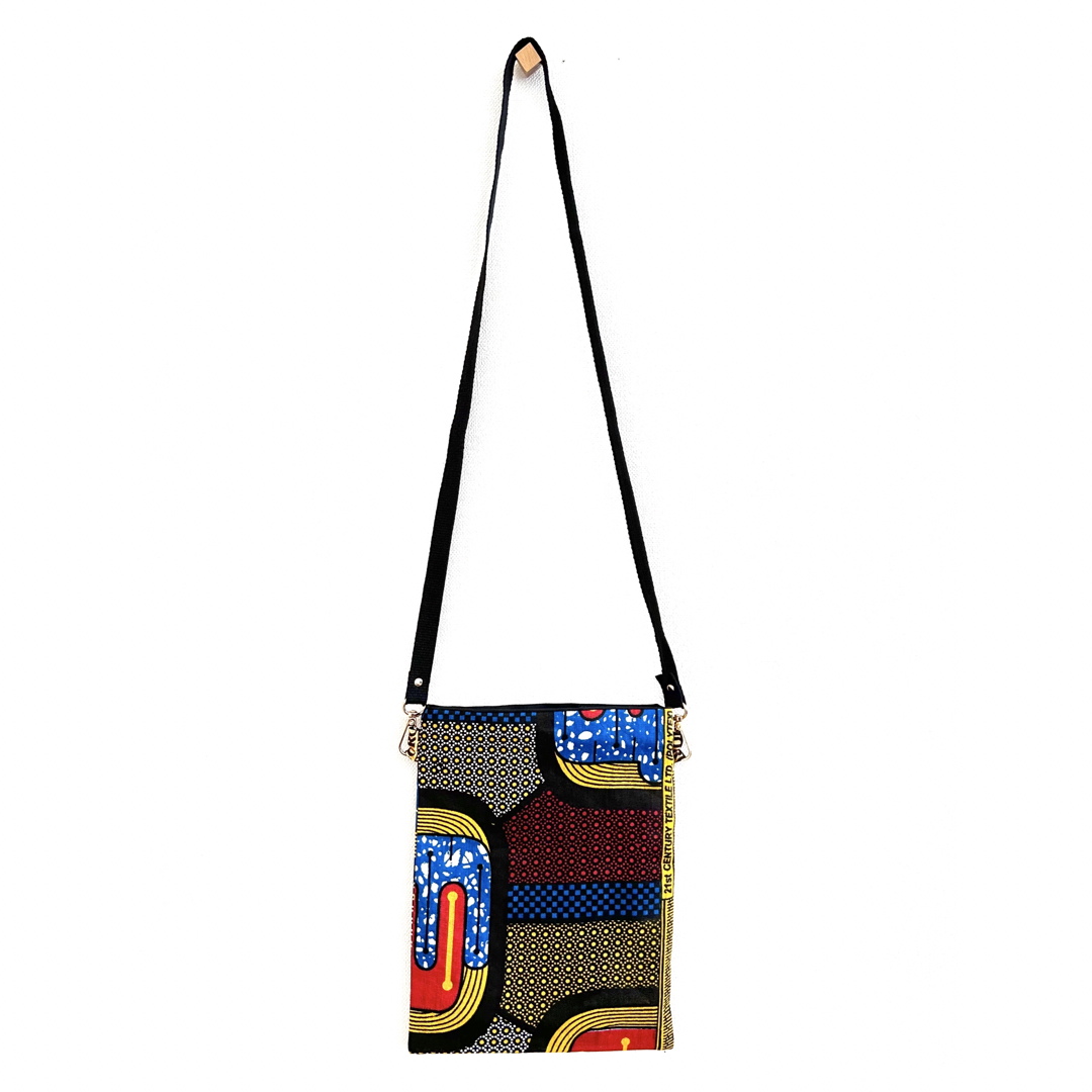 アフリカ布　ハンドメイド　サコッシュ ハンドメイドのファッション小物(バッグ)の商品写真
