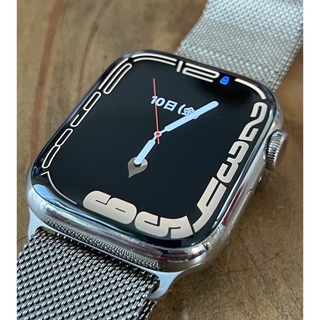アップルウォッチ(Apple Watch)の美品Apple Watch 7  高級ゴールドステンレス45mmセルラー(腕時計(デジタル))