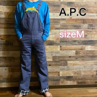 アーペーセー(A.P.C)のアーペーセー　A.P.C オーバーオール サロペット デニム　チェック(サロペット/オーバーオール)