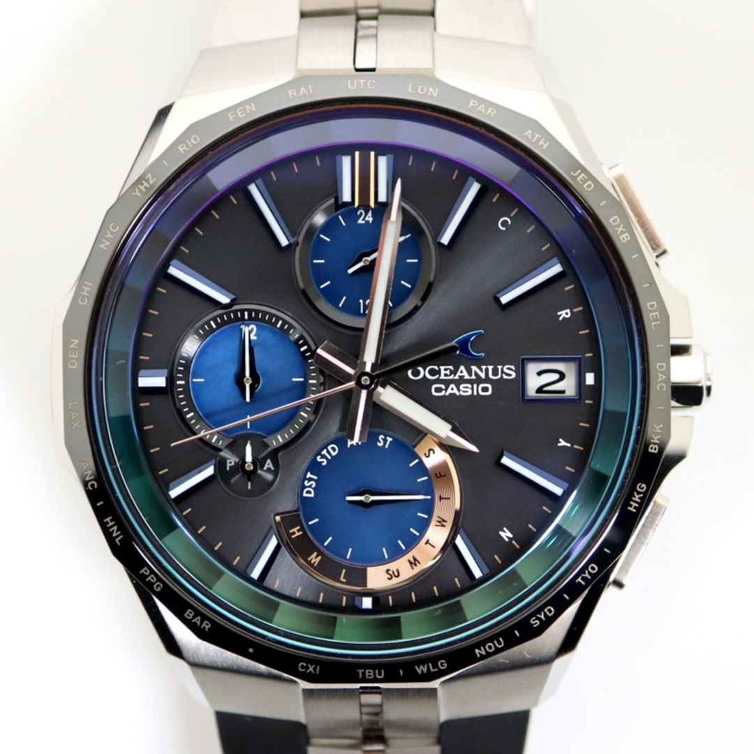 CASIO(カシオ)の【CASIO】カシオ オシアナス マンタ 電波ソーラー OCW-S5000C-1AJF チタン/ng0678 メンズの時計(腕時計(アナログ))の商品写真