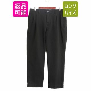 Ralph Lauren - 90s ポロ ラルフローレン コットン チノ パンツ メンズ 36 30 90年代 オールド チノパン ストレート スラックス ポロチノ 2タック ブラック