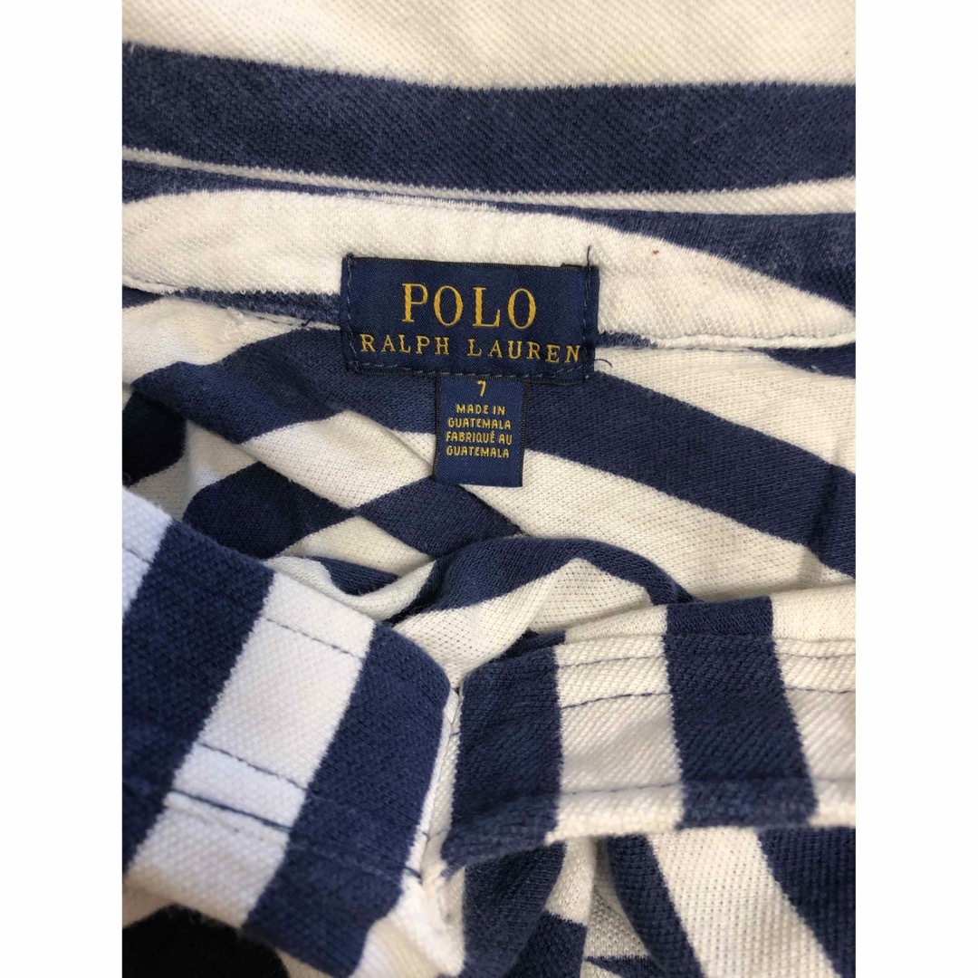 POLO RALPH LAUREN(ポロラルフローレン)のラルフローレン　長袖ポロシャツ キッズ  サイズ7 キッズ/ベビー/マタニティのキッズ服男の子用(90cm~)(Tシャツ/カットソー)の商品写真