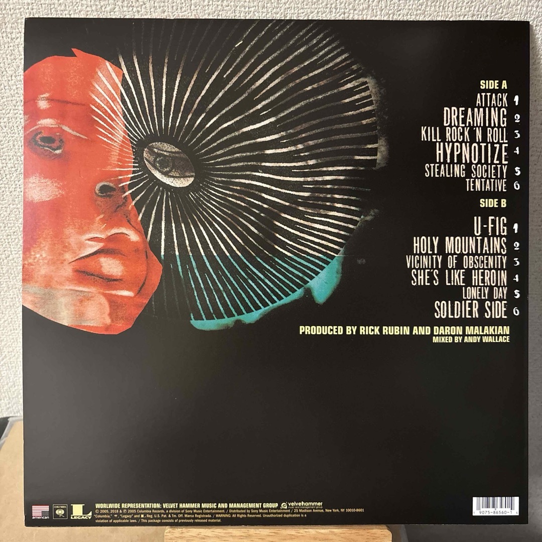System Of A Down Hypnotize レコード LP vinyl エンタメ/ホビーのエンタメ その他(その他)の商品写真