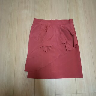 エイチアンドエム(H&M)のフリル　スカート(ひざ丈スカート)