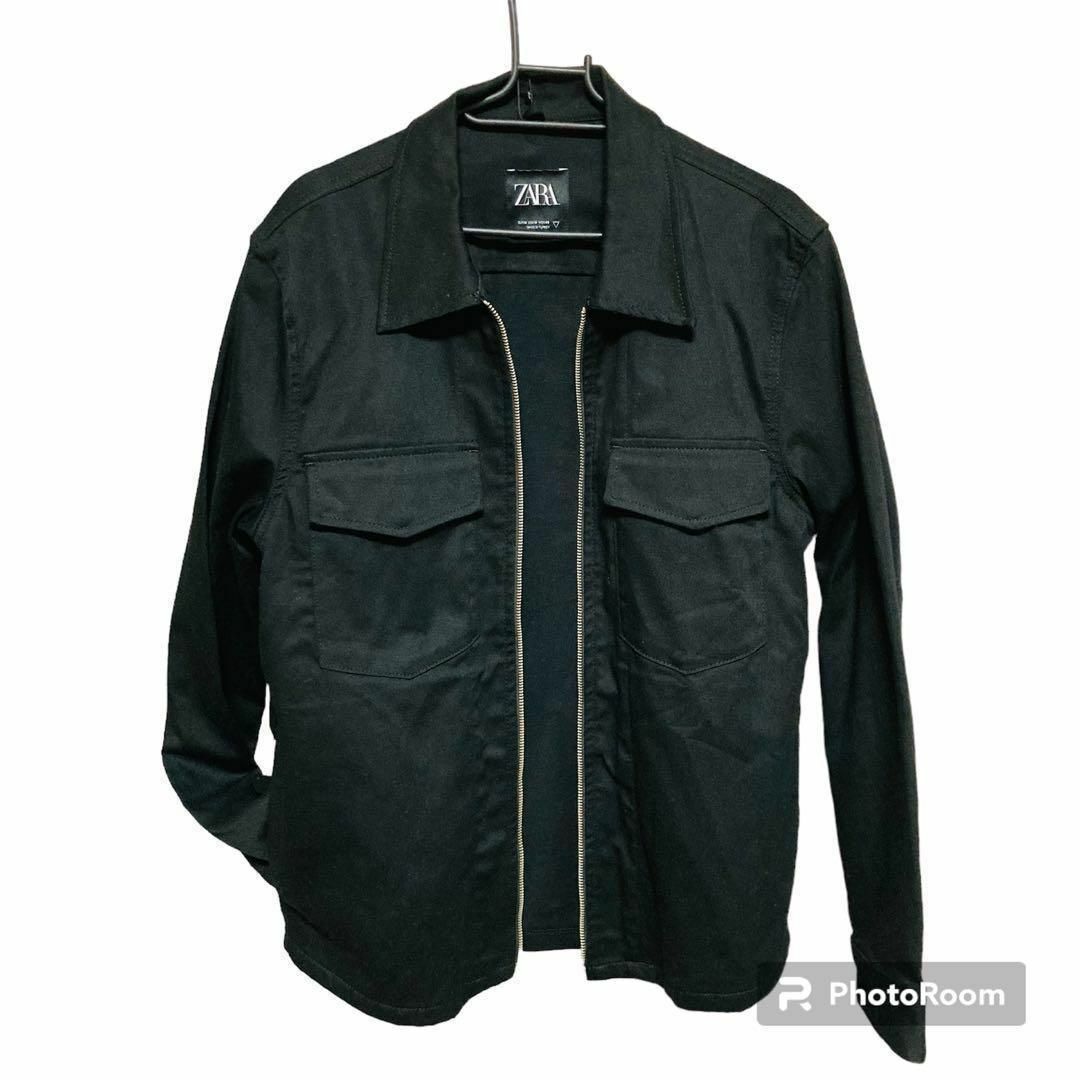 新品未使用 ZARA メンズ ジャケット ブラック M 黒 ザラ 新品未使用 ZARA メンズ ジャケット ブラック M 黒 ザラ