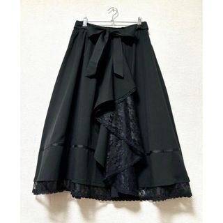 アクシーズファム(axes femme)の☆axes femme☆ マルチＷＡＹフリルスカート 黒(ひざ丈スカート)