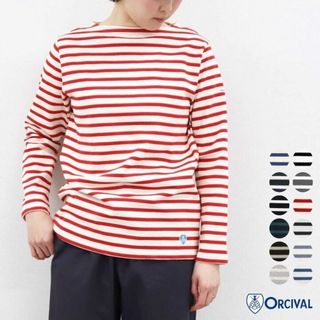 オーシバル(ORCIVAL)の★フランス製 ORCIVAL ボーダー ボートネック バスクシャツ(カットソー(長袖/七分))