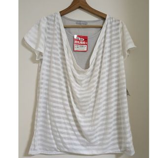 マタニティ半袖ＴシャツＬサイズ授乳服(マタニティトップス)