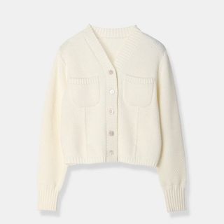 【新品タグ付き】laubeblanc Basket Knit Cardigan(カーディガン)