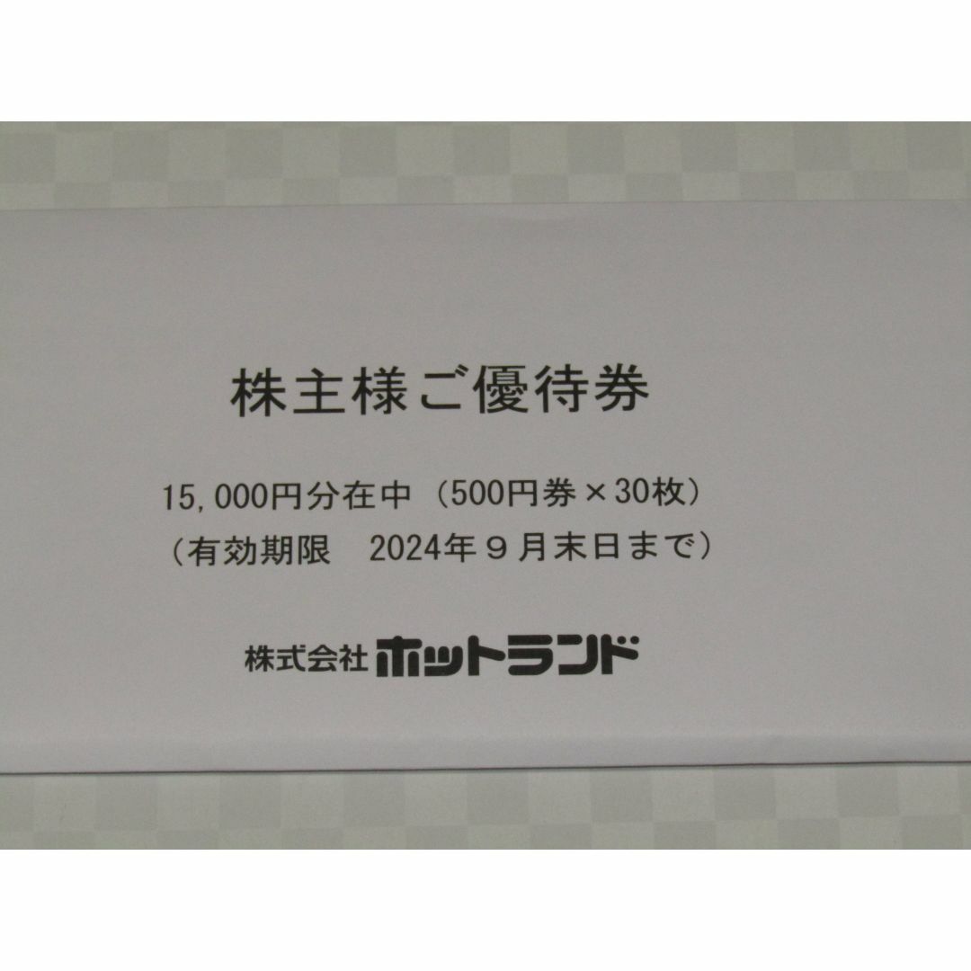 ホットランド　株主優待券　３０枚　銀だこ チケットの優待券/割引券(フード/ドリンク券)の商品写真