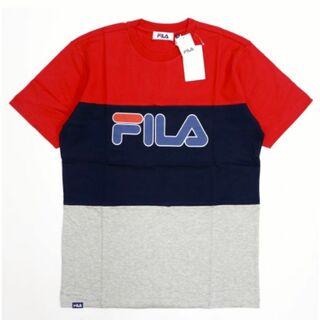フィラ(FILA)の【新品】フィラ ゴルフ メンズ 快適 トリコロール 半袖 Tシャツ Lサイズ(ウエア)