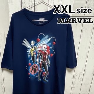 MARVEL - MARVEL　アントマン　ワスプ　Tシャツ　XXLサイズ　ネイビー　USA古着