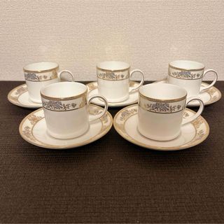 ウェッジウッド(WEDGWOOD)のウェッジウッド　クリブデン　キャン　カップ&ソーサー　デミタス(食器)