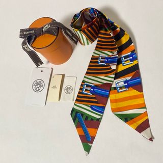 エルメス(Hermes)のHERMES エルメス ツイリー サングル SANGLES(バンダナ/スカーフ)