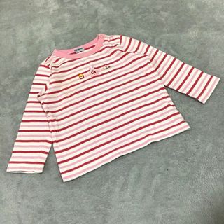 ミキハウス(mikihouse)の【 mikihouse 】ミキハウス(70-80) ボーダー 長袖 カットソー(Ｔシャツ)