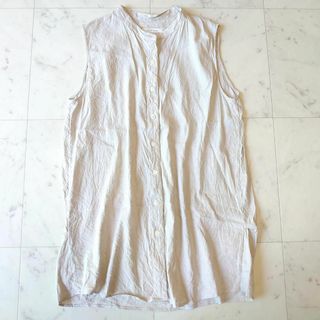 プラージュ(Plage)のプラージュ 20SS リネン混 ストレッチ ロング バンドカラー ブラウス 春夏(シャツ/ブラウス(半袖/袖なし))