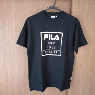 フィラ(FILA)の新品 未使用 FILA フィラ 半袖 Tシャツ メンズ Mサイズ 黒色(Tシャツ/カットソー(半袖/袖なし))