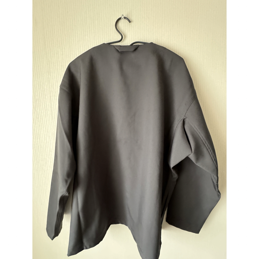 無印良品 MUJI LABO 汚れが落ちやすいノーカラージャケット&パンツ メンズのジャケット/アウター(テーラードジャケット)の商品写真