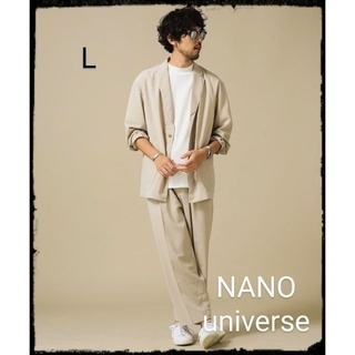 ナノユニバース(nano・universe)のNANO universe【美品】リネンライク リラックスセットアップ(セットアップ)