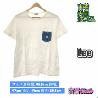 リー(Lee)のリー トップス Tシャツ ポロシャツ クルーネック 半袖 レディース ホワイト (ポロシャツ)