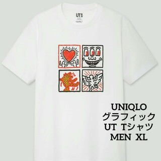ユニクロ(UNIQLO)の新品タグ付 キースヘリング XL ユニクロ Tシャツ UT クロッシングラインズ(Tシャツ/カットソー(半袖/袖なし))