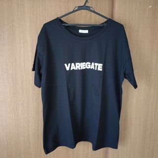 新品 未使用 プリント トップス 半袖 Tシャツ レディース ４Ｌサイズ 黒色(Tシャツ(半袖/袖なし))