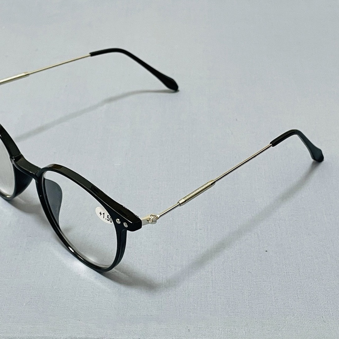 おしゃれ老眼鏡 シニアレンズ -2.0 ブラック ブルーライトカット レディースのファッション小物(サングラス/メガネ)の商品写真