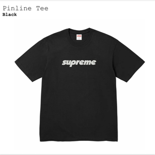 シュプリーム(Supreme)のSupreme Pinline Tee Black S(Tシャツ/カットソー(半袖/袖なし))