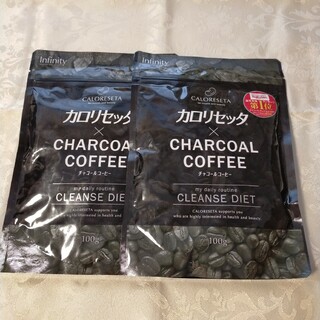 【新品】 カロリセッタ×チャコールコーヒー ダイエット  100g×2袋(ダイエット食品)