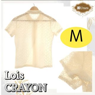 Lois CRAYON - ロイスクレヨン トップス シャツ ブラウス 半袖 スタンダードカラー M 日本製