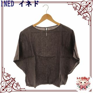 イネド(INED)のINED イネド トップス シャツ ブラウス シンプル おしゃれ 半袖(シャツ/ブラウス(半袖/袖なし))