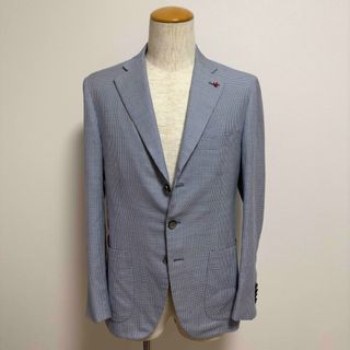 ISAIA - 定価33万円 イザイア セーラー カシミヤウール混コットン千鳥格子ジャケット