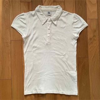 プチバトー(PETIT BATEAU)のプチバトー ポロシャツ パフスリーブ 14ans(ポロシャツ)