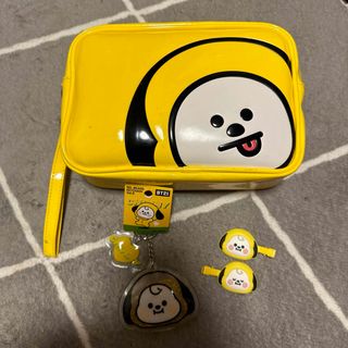 ビーティーイシビル(BT21)のBT21 CHIMMIY ポーチ＆ヘアピン＆キーホルダーセット(キャラクターグッズ)