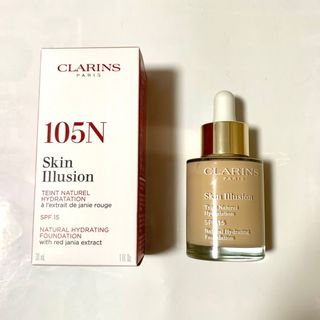 クラランス(CLARINS)のスキン イリュージョン ファンデーション 105(ファンデーション)