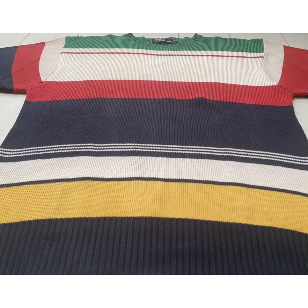 POLO RALPH LAUREN(ポロラルフローレン)の希少 90s vintage POLO ラルフローレン 1992 knit XL メンズのトップス(ニット/セーター)の商品写真