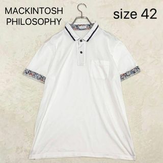 MACKINTOSH PHILOSOPHY - マッキントッシュフィロソフィー ポロシャツ 半袖 花柄 ビッグサイズ 42 XL