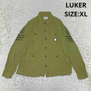 NEIGHBORHOOD - LUKER 春夏 麻100％ BDU ミリタリーシャツジャケット サイズXL