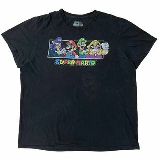 スーパーマリオ ゲーム 半袖Tシャツ マリオ ルイージ キャラT e73(Tシャツ/カットソー(半袖/袖なし))