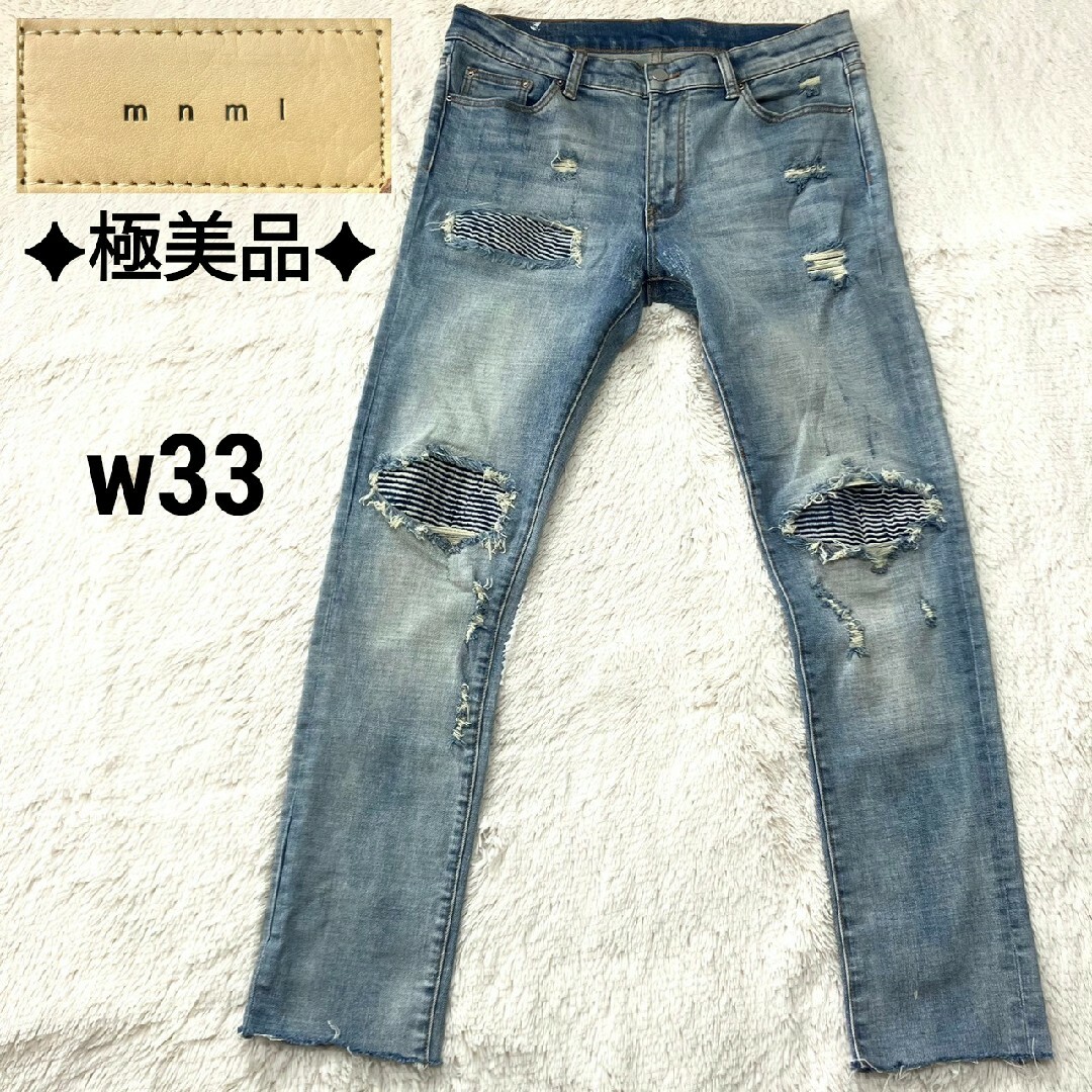 mnml(ミニマル)の✦極美品✦ mnml ミニマル X162 SLIM SKINNY DENIM33 メンズのパンツ(デニム/ジーンズ)の商品写真