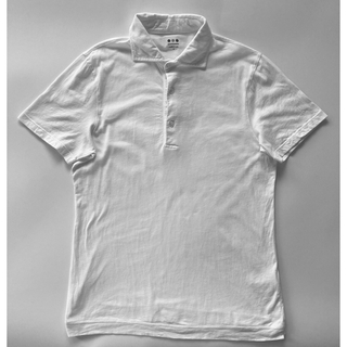 スリードッツ(three dots)のthree dots 米国製 半袖ポロシャツ M ホワイト(ポロシャツ)