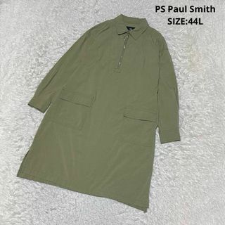 ポールスミス(Paul Smith)の大きいサイズ ポールスミス ハーフジップ プルオーバーシャツワンピース(ロングワンピース/マキシワンピース)